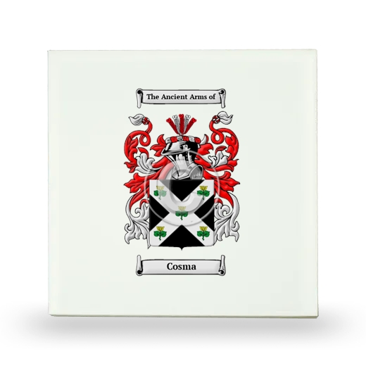 Cosma Small Ceramic Tile with Coat of Arms