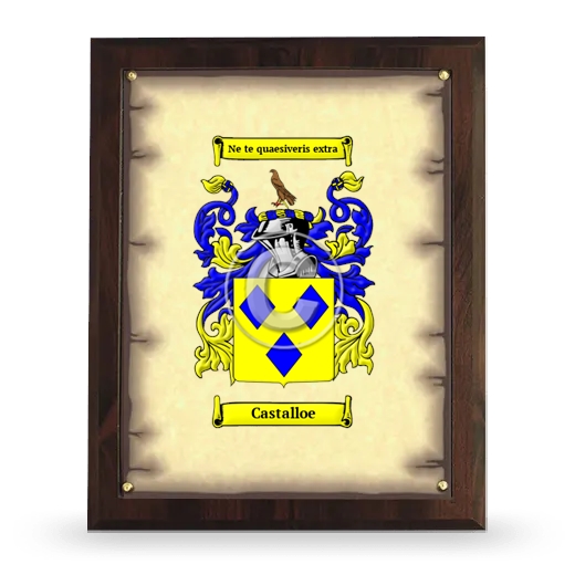 Castalloe Coat of Arms Plaque