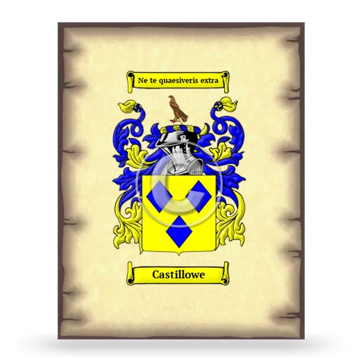 Castillowe Coat of Arms Print
