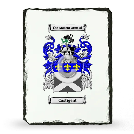 Castigent Coat of Arms Slate