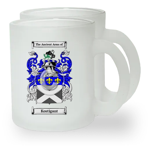 Kostigant Pair of Frosted Glass Mugs