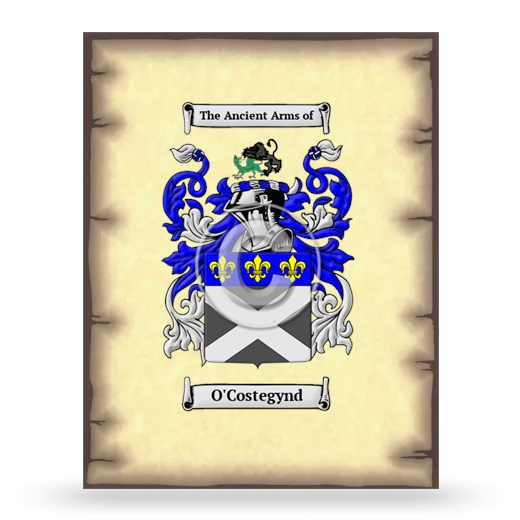 O'Costegynd Coat of Arms Print