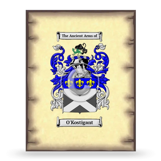 O'Kostigant Coat of Arms Print