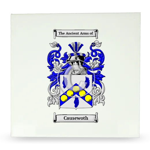 Causewoth Large Ceramic Tile with Coat of Arms