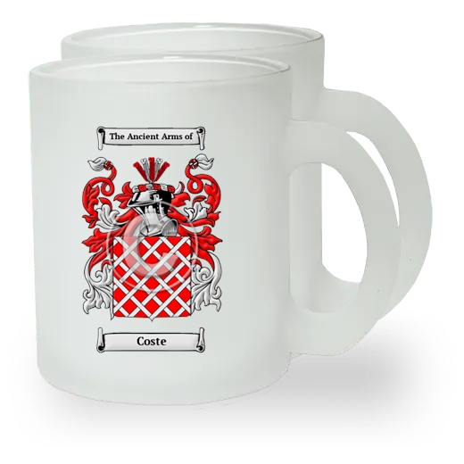 Coste Pair of Frosted Glass Mugs