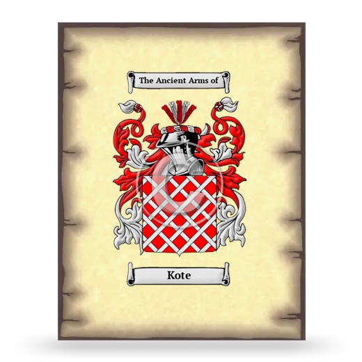 Kote Coat of Arms Print