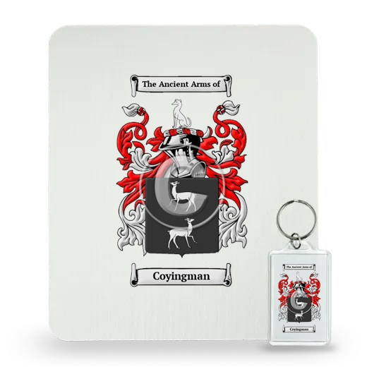 Coyingman Mouse Pad and Keychain Combo Package