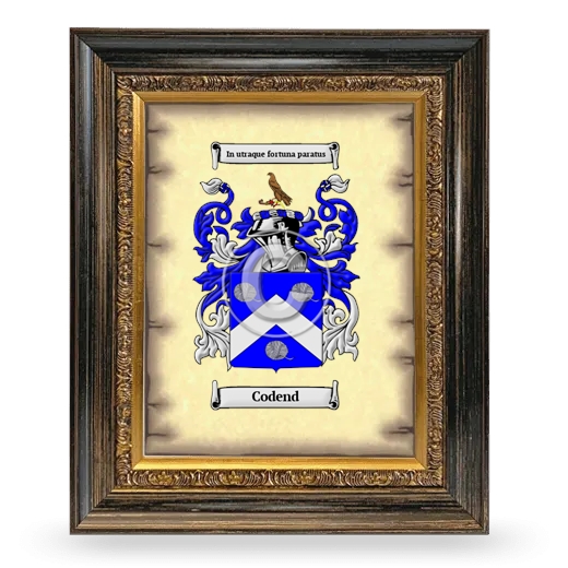Codend Coat of Arms Framed - Heirloom