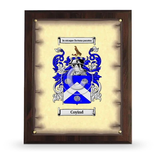 Coyind Coat of Arms Plaque