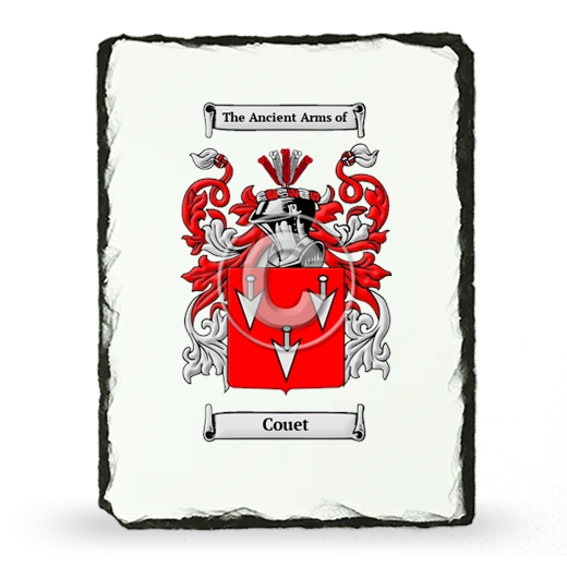 Couet Coat of Arms Slate