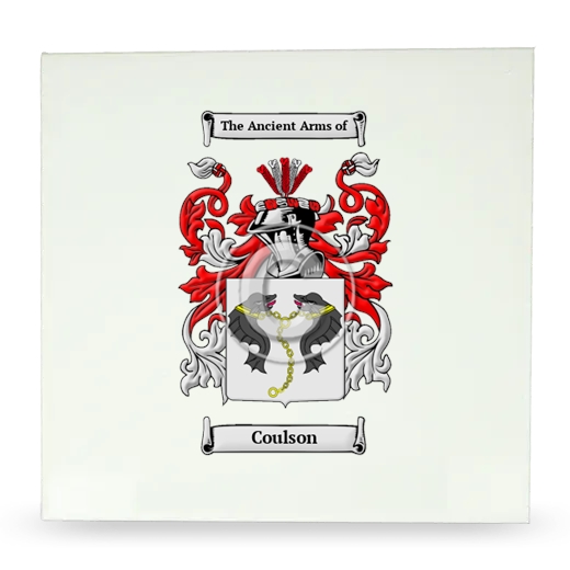 Coulson Large Ceramic Tile with Coat of Arms