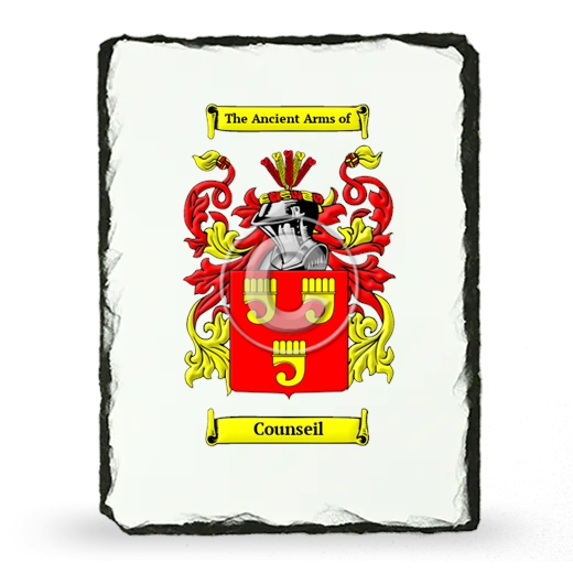 Counseil Coat of Arms Slate