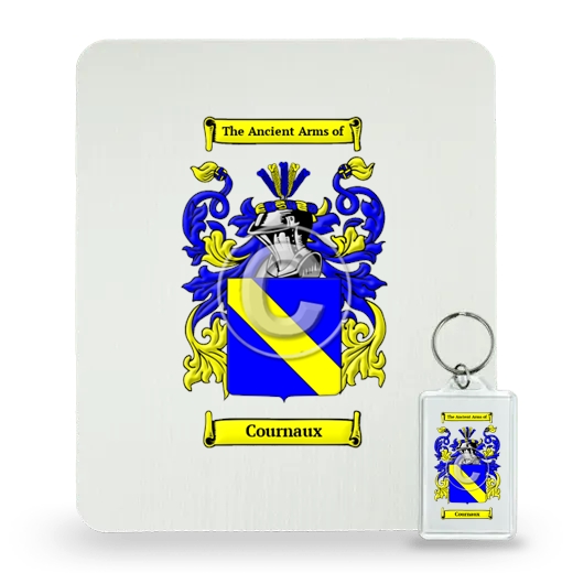 Cournaux Mouse Pad and Keychain Combo Package