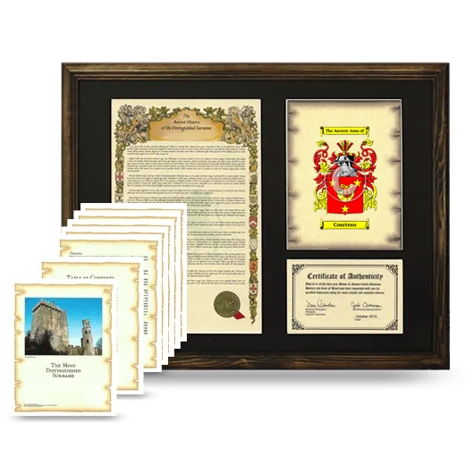 Courteau Framed History And Complete History- Brown