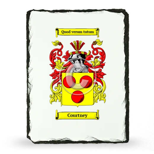 Courtney Coat of Arms Slate