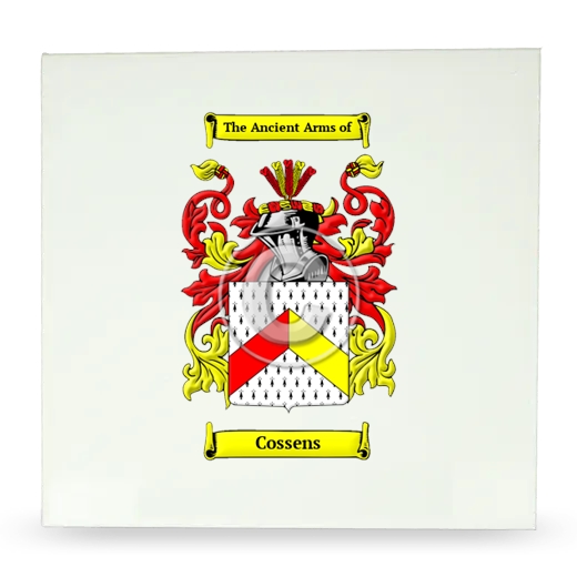 Cossens Large Ceramic Tile with Coat of Arms