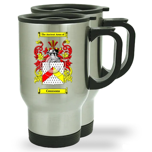 Coussons Pair of Steel Travel Mugs