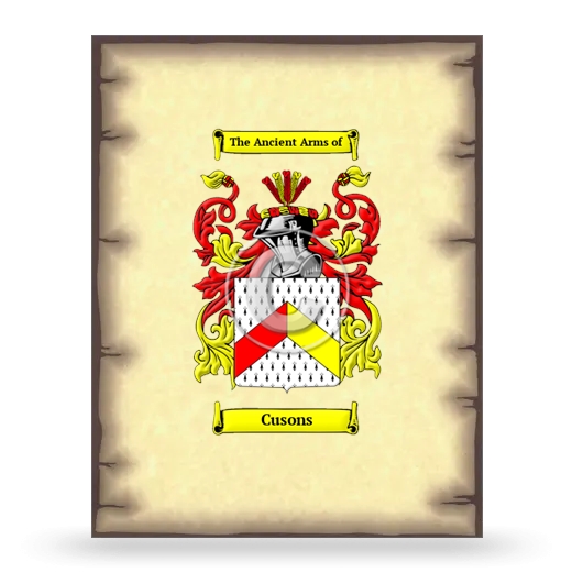 Cusons Coat of Arms Print