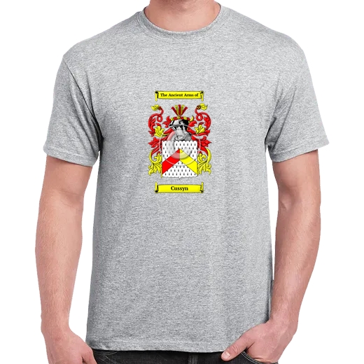 Cussyn Grey Coat of Arms T-Shirt