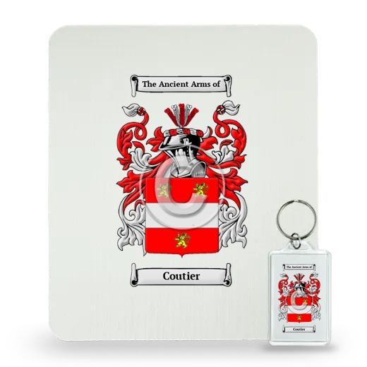 Coutier Mouse Pad and Keychain Combo Package