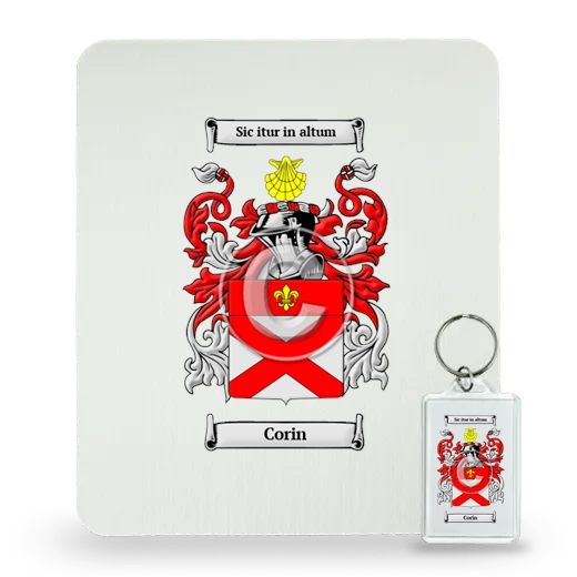 Corin Mouse Pad and Keychain Combo Package