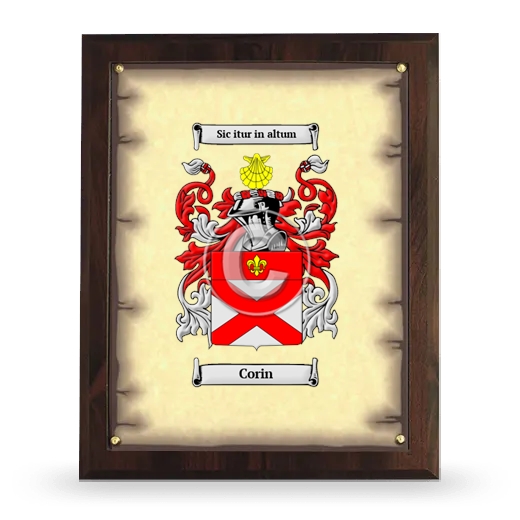 Corin Coat of Arms Plaque