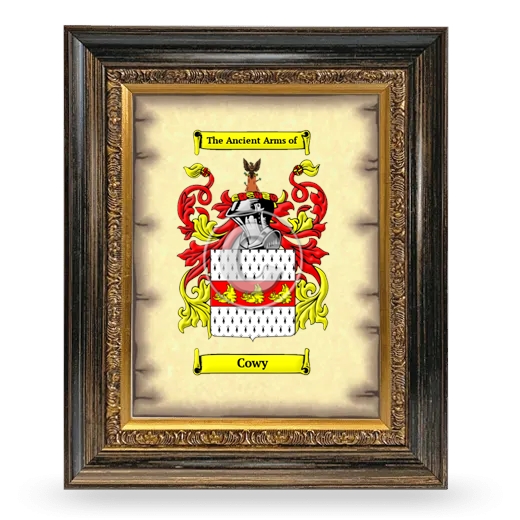 Cowy Coat of Arms Framed - Heirloom