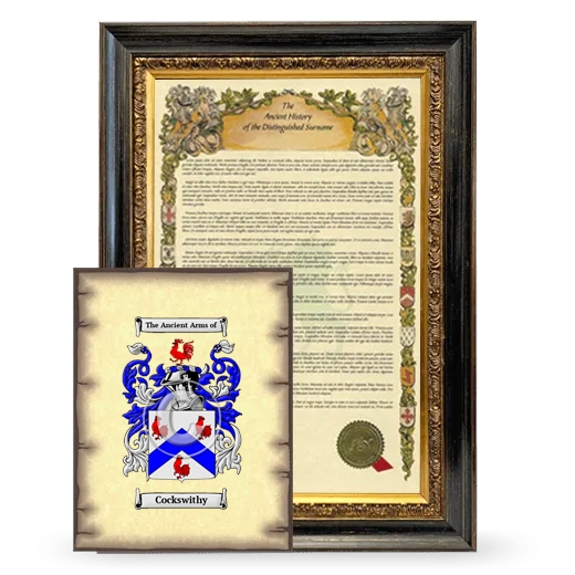 Cockswithy Framed History and Coat of Arms Print - Heirloom