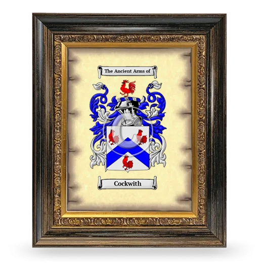 Cockwith Coat of Arms Framed - Heirloom