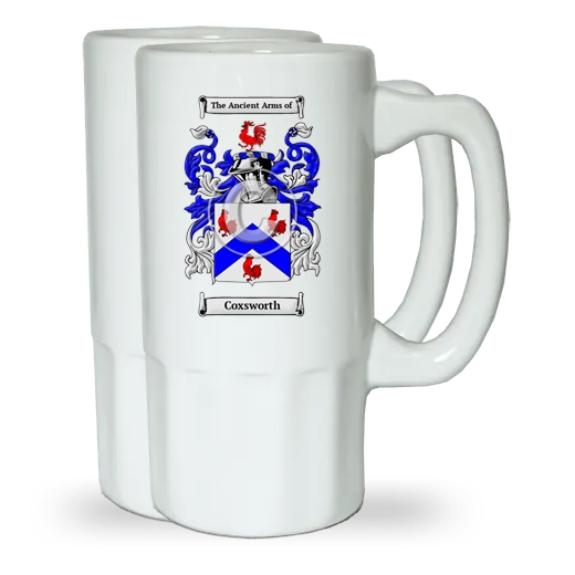 Coxsworth Pair of Beer Steins