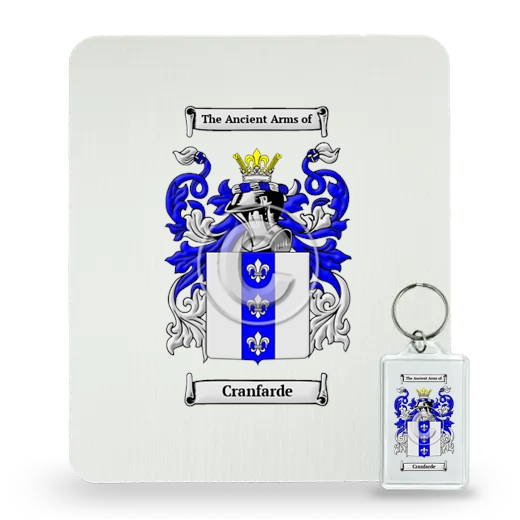 Cranfarde Mouse Pad and Keychain Combo Package