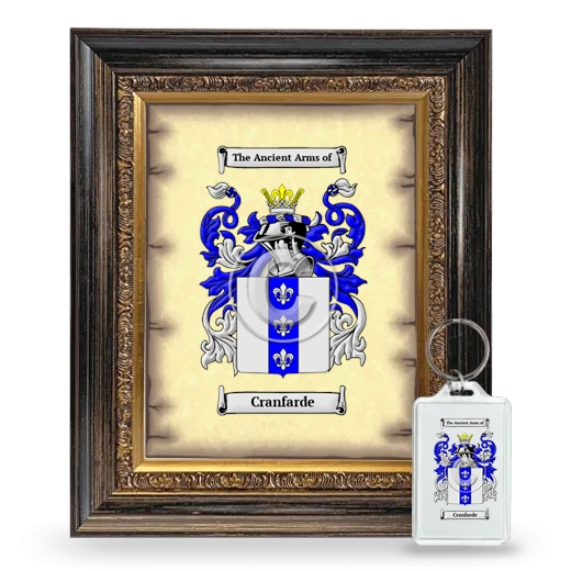 Cranfarde Framed Coat of Arms and Keychain - Heirloom