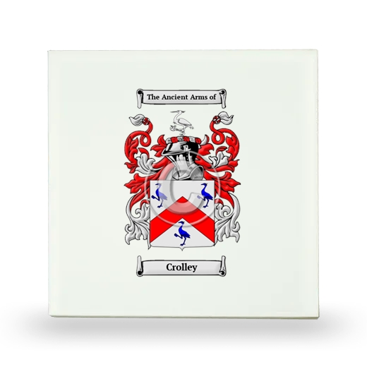 Crolley Small Ceramic Tile with Coat of Arms