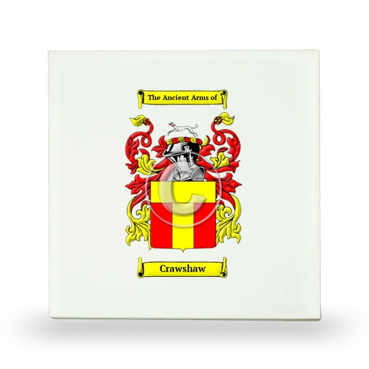 Crawshaw Small Ceramic Tile with Coat of Arms