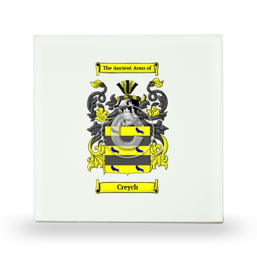 Creych Small Ceramic Tile with Coat of Arms