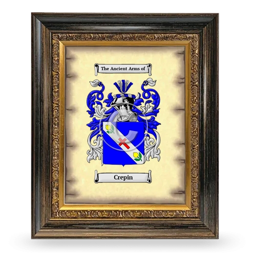 Crepin Coat of Arms Framed - Heirloom