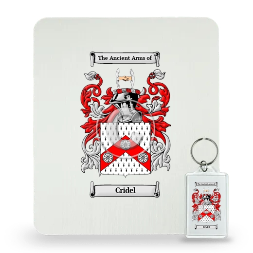 Cridel Mouse Pad and Keychain Combo Package