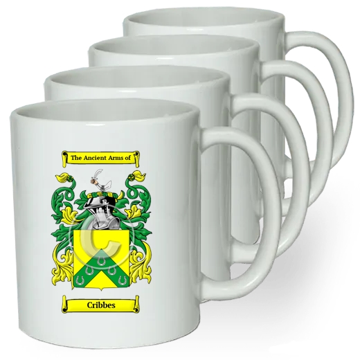 Cribbes Coffee mugs (set of four)