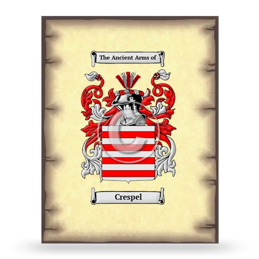 Crespel Coat of Arms Print