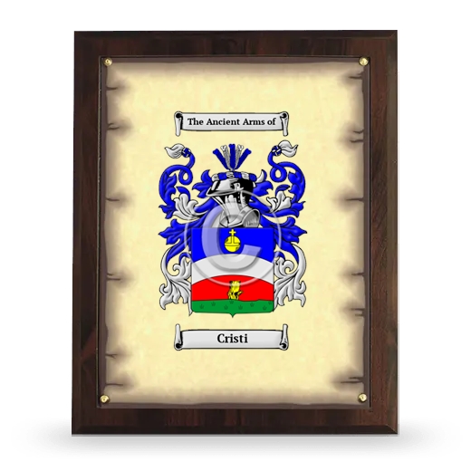 Cristi Coat of Arms Plaque