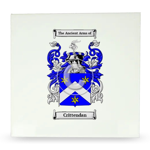 Crittendan Large Ceramic Tile with Coat of Arms