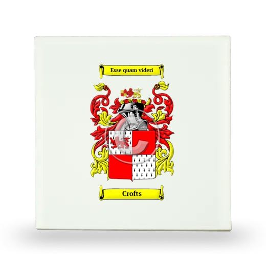 Crofts Small Ceramic Tile with Coat of Arms