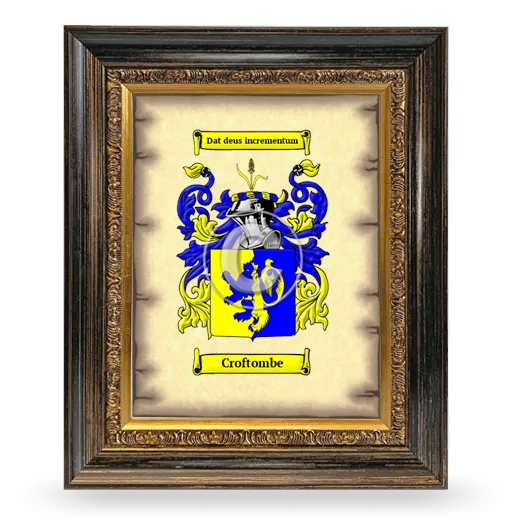 Croftombe Coat of Arms Framed - Heirloom