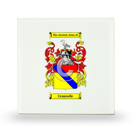 Cromwile Small Ceramic Tile with Coat of Arms