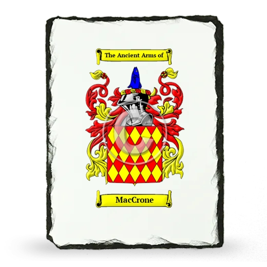 MacCrone Coat of Arms Slate