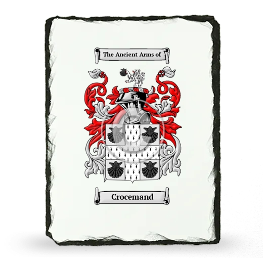 Crocemand Coat of Arms Slate