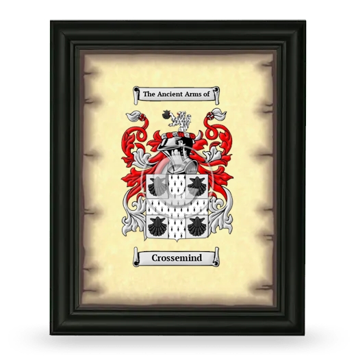 Crossemind Coat of Arms Framed - Black