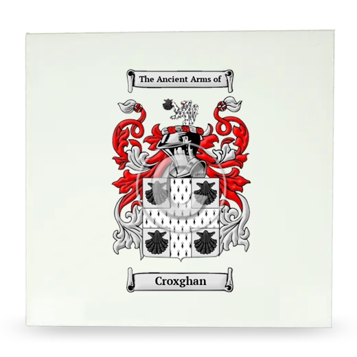 Croxghan Large Ceramic Tile with Coat of Arms