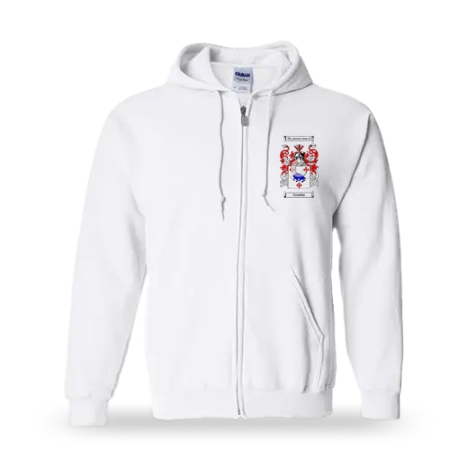 Crowley Unisex Coat of Arms Zip Sweatshirt - White