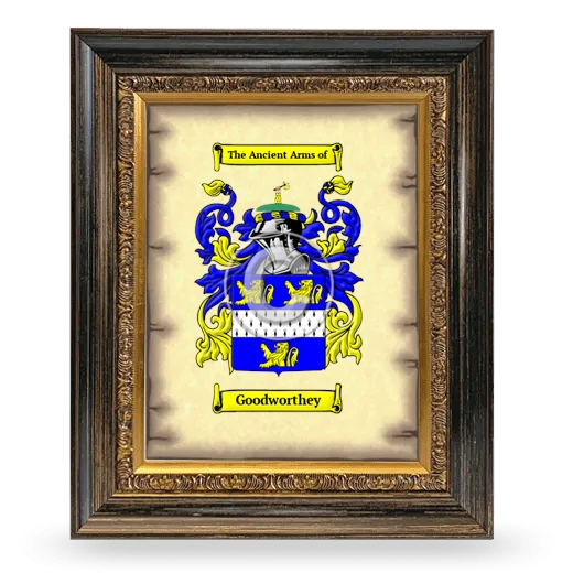 Goodworthey Coat of Arms Framed - Heirloom